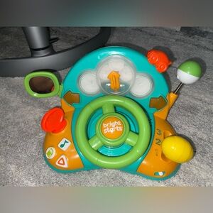 Bright Starts Lights & Colors Driver Steering Wheel Baby Toy
